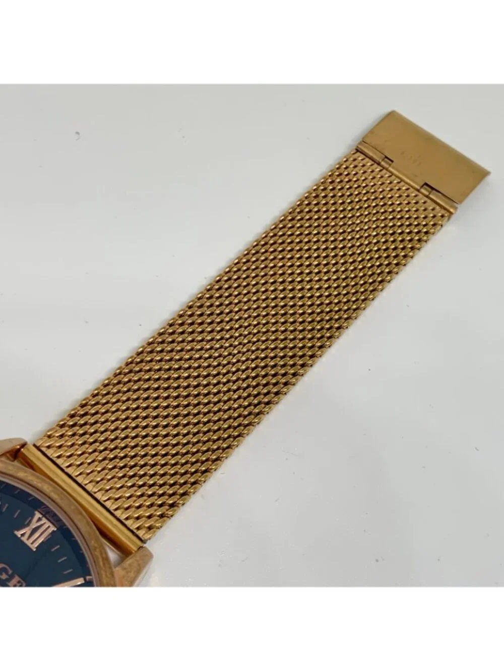 Lige Dream Mens watch date Moon Phase 44mm Gold Tone Black dial Quartz running